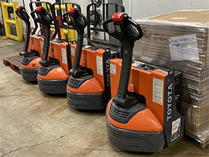 Forklifts at Florida Freezer Facility